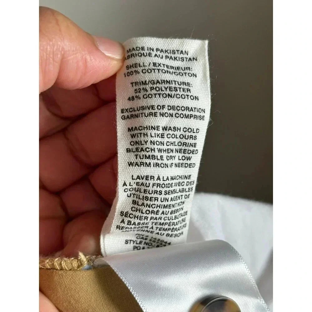 Avec Les Filles Womens Anthropologie Drawstring Cargo Baggy Pants Khaki Tan Sz L - Picture 14 of 15